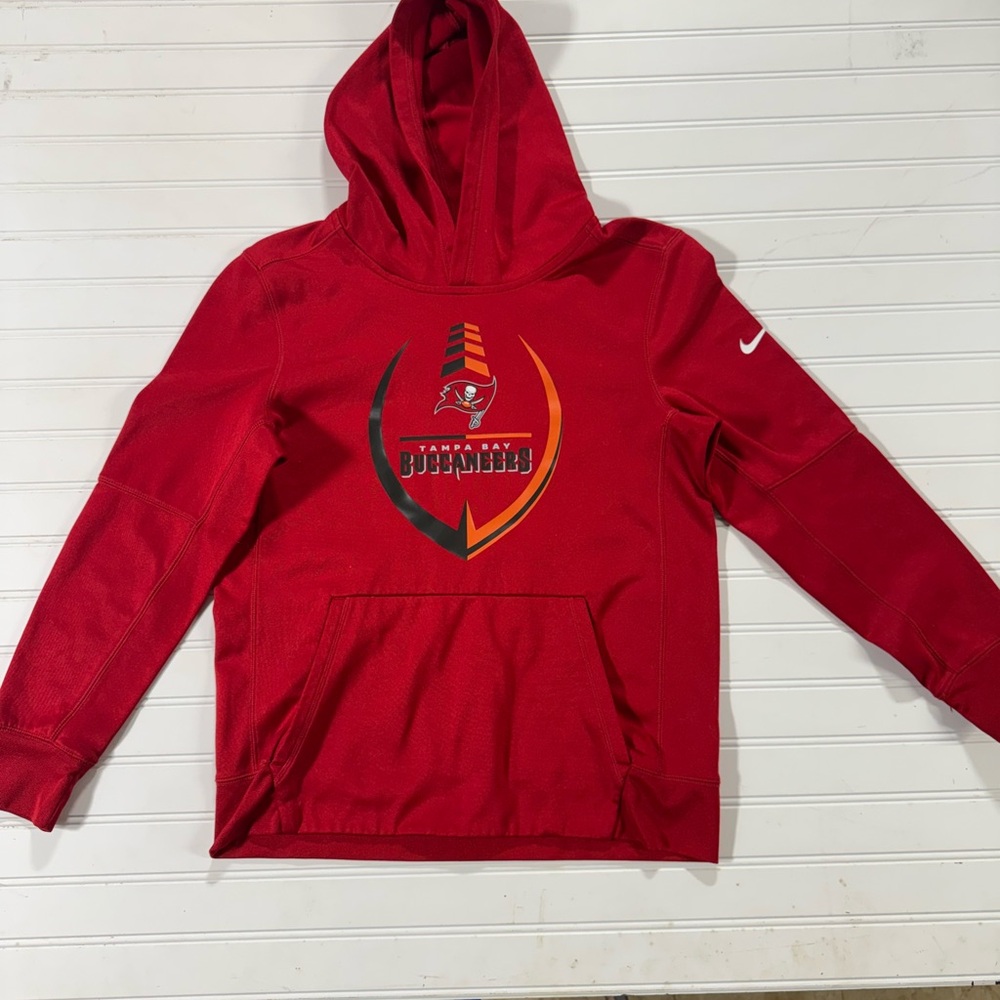 Nike Red Buccaneers Pullover Hoodie